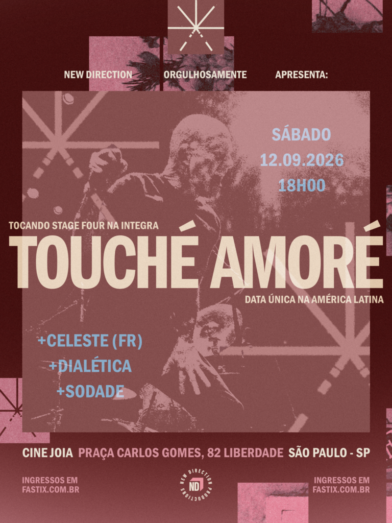 Franceses do Celeste estreiam no Brasil como convidados em show do Touché Amoré em SP touche amore celeste sp26