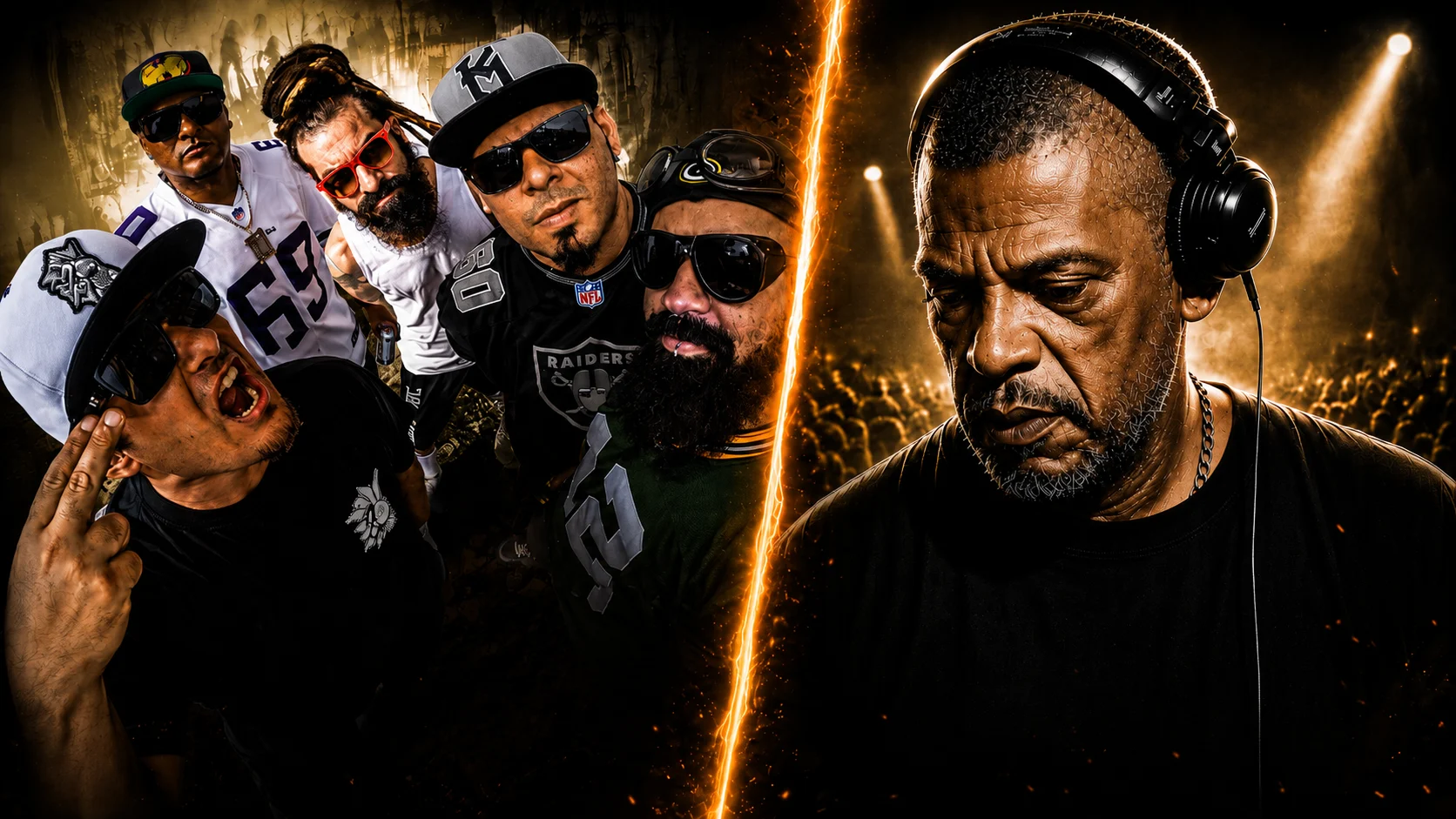 KL Jay, dos Racionais MC’s, divide noite com a banda de nu metal Além do Front em São Paulo