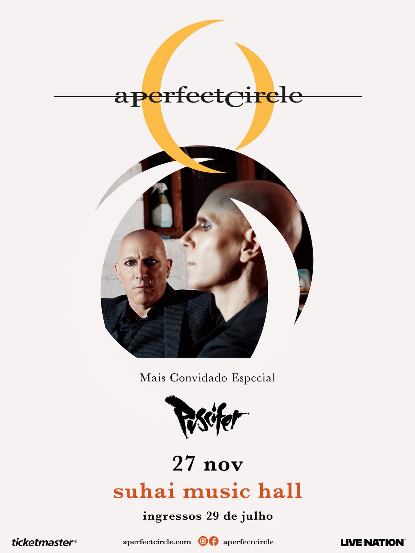 A Perfect Circle confirma retorno ao Brasil após mais de uma década com show único e Puscifer em São Paulo