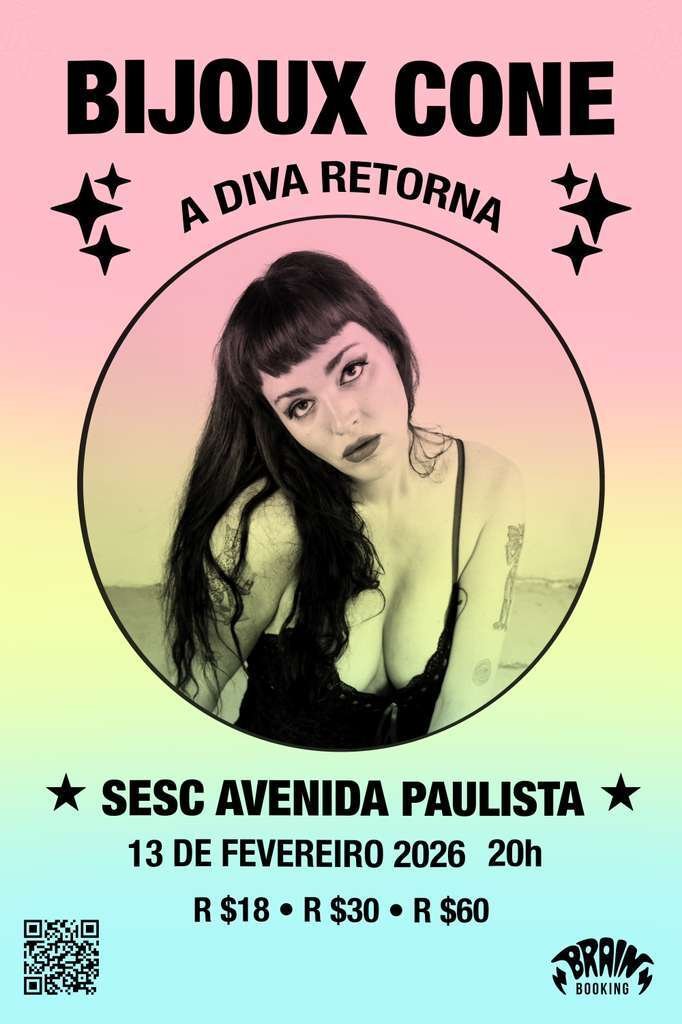 A Diva do Synth-Pop: Bijoux Cone faz estreia histórica no Sesc Avenida Paulista