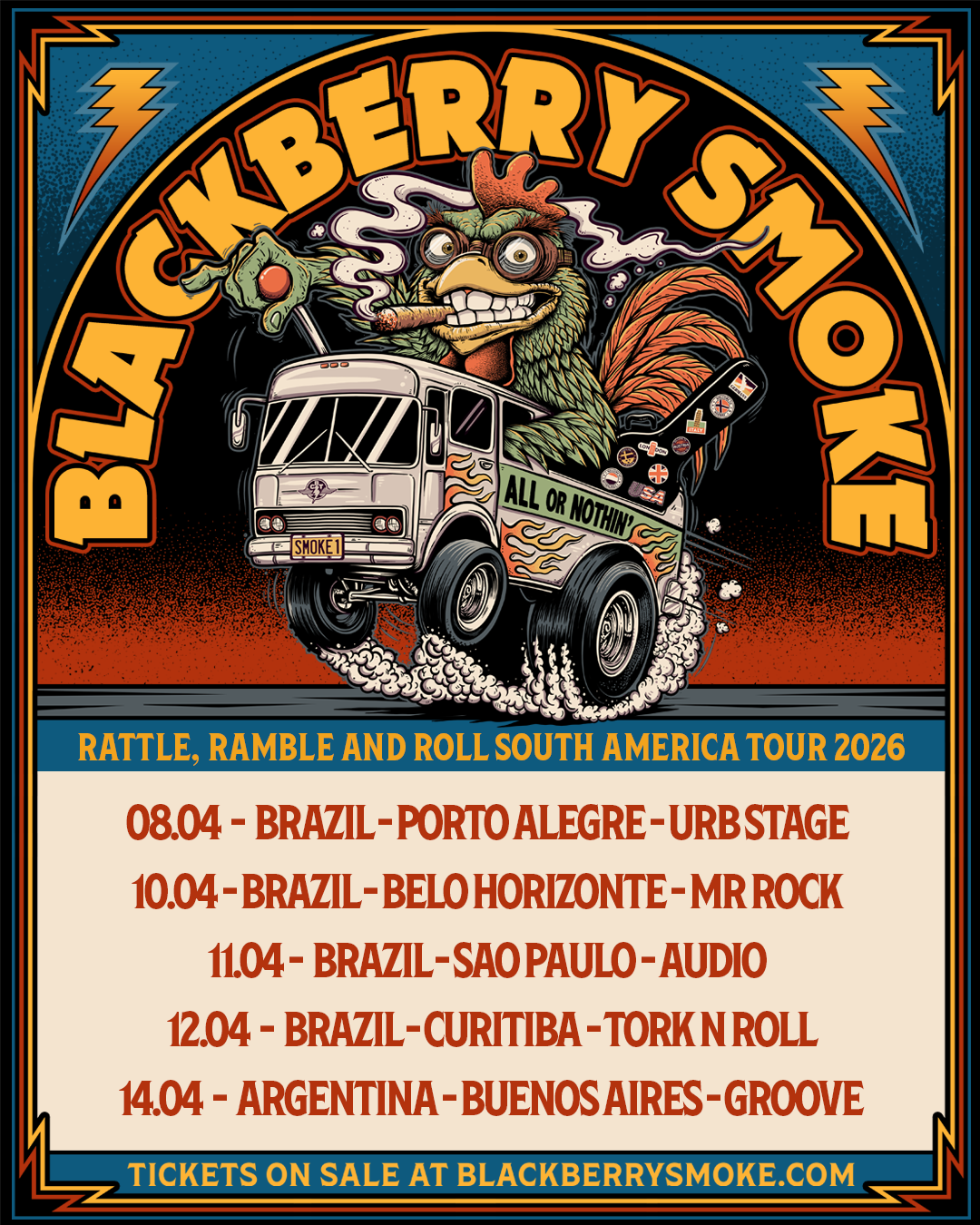 Blackberry Smoke retorna ao Brasil para turnê em quatro cidades Blackberrysmoke Tourbr26 K5IOs2V0RsKT6PlL