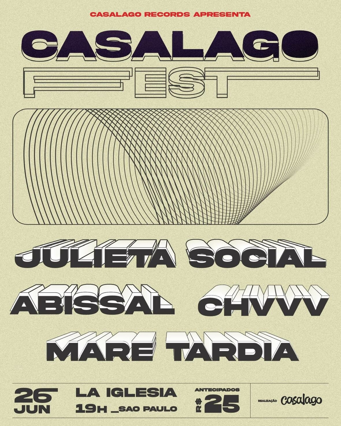 Casalago Fest estreia em São Paulo com quatro forças do circuito autoral Tradicional no interior paulista, festival do selo de Jundiaí ocupa o palco do La Iglesia com post-rock, grunge e surf punk em junho