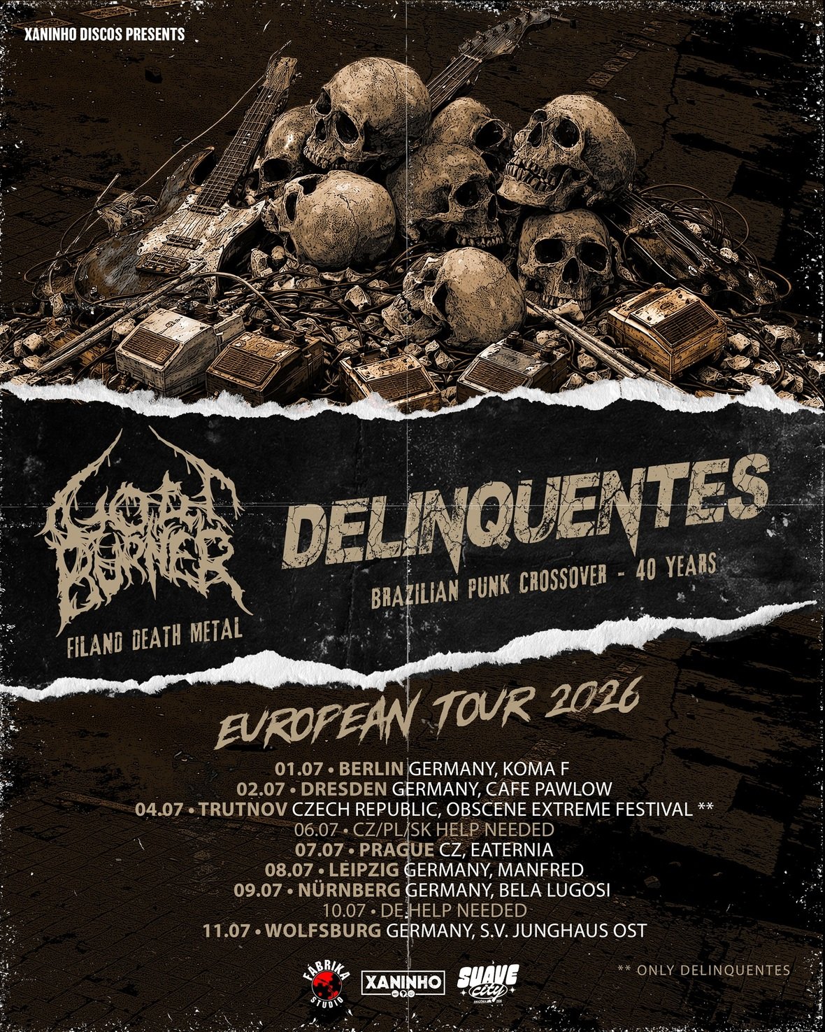 Delinquentes, banda histórica do rock amazônico, anuncia turnê europeia em julho