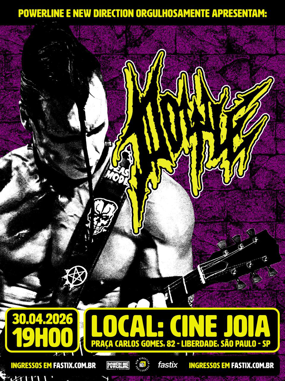 O Monstro está solto: Doyle, lendário guitarrista do Misfits, anuncia show em São Paulo O Monstro está solto: Doyle, lendário guitarrista do Misfits, anuncia show em São Paulo