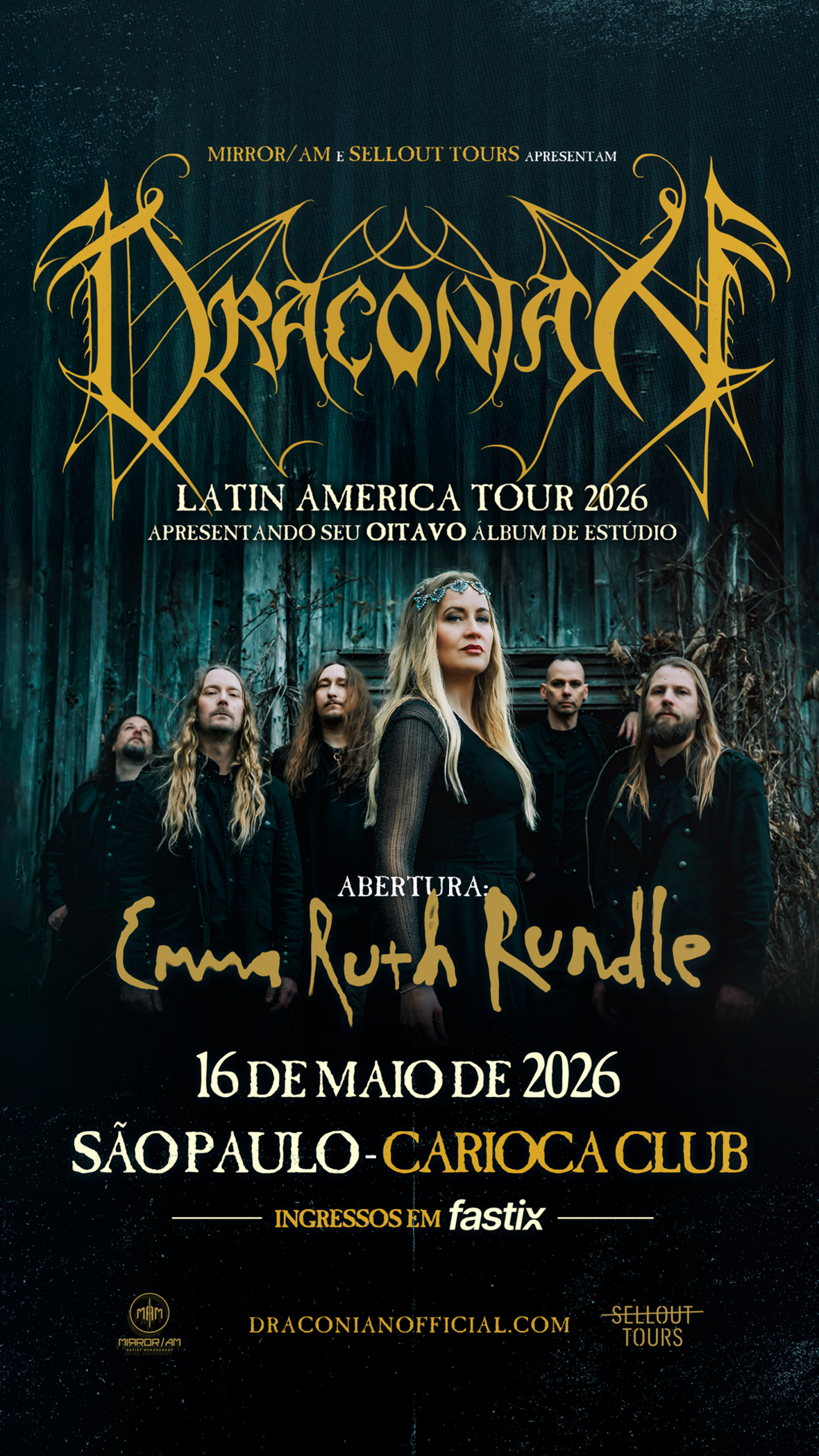 Draconian libera “Misanthrope River” e oficializa retorno de Lisa Johansson em estúdio Draconian lança nova música 'Misanthrope River' antes do retorno a São Paulo