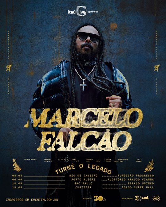 Marcelo Falcão e 30e anunciam a turnê nacional “O Legado” Marcelo Falcão e 30e anunciam a turnê
