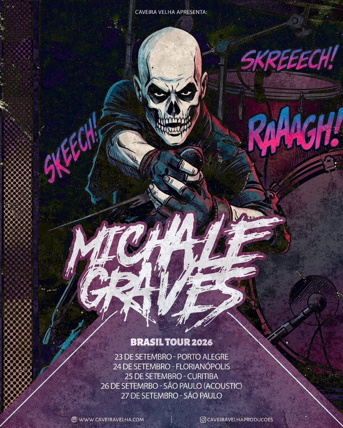 Michale Graves, a voz do horror punk e do Misfits, retorna ao Brasil para cinco shows Graves 2026 Tour Geral AM3teuQJ9NzAs5Cm