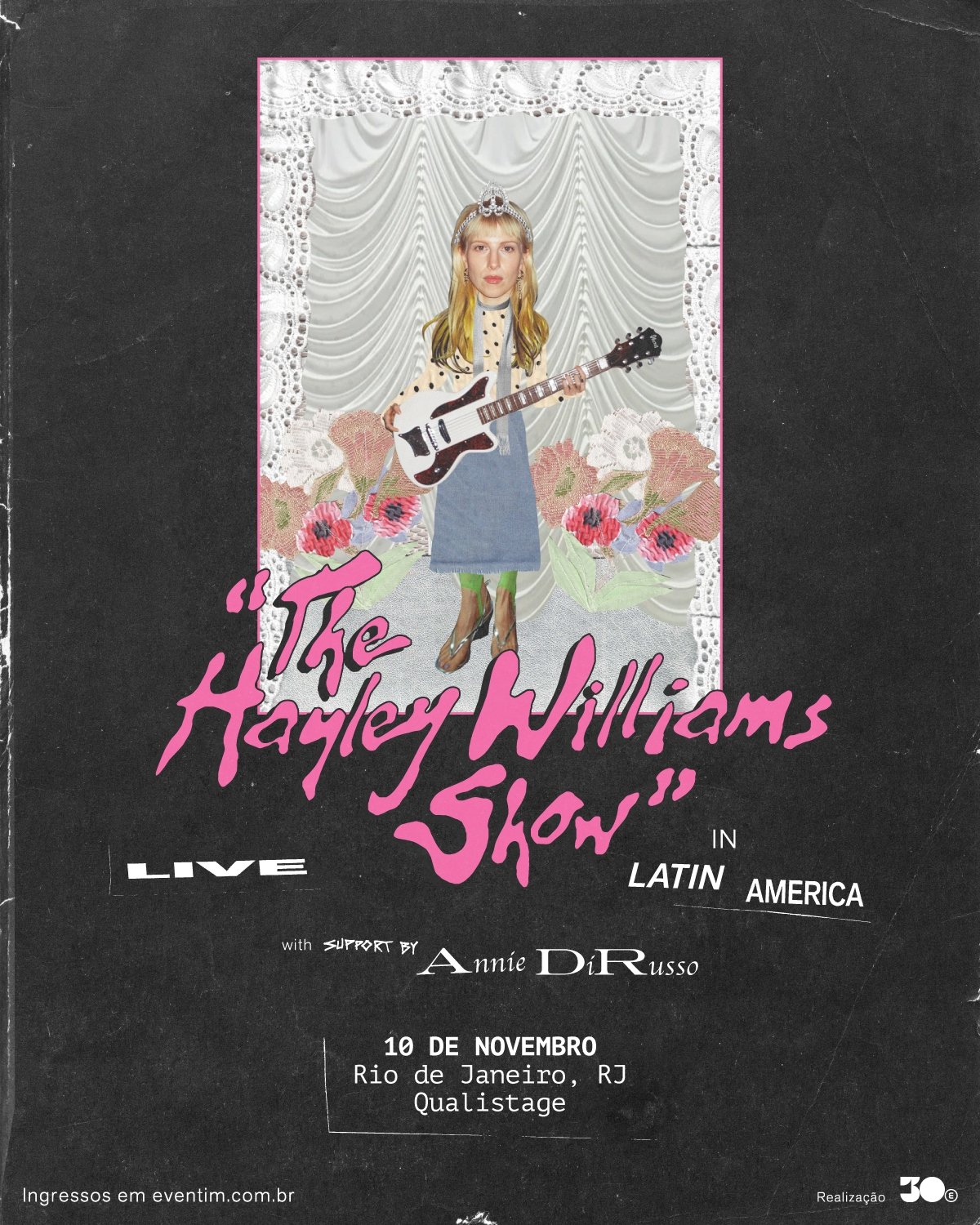 "The Hayley Williams Show" anuncia apresentação no Rio de Janeiro após esgotar ingressos de duas noites em SP Cartaz da