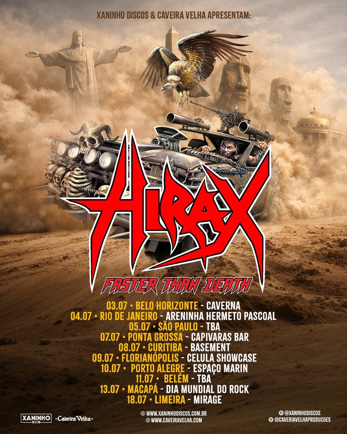 Hirax: Pioneiros do Thrash Metal californiano anunciam tour gigante pelo Brasil em julho Hirax Tourbr26 ZoEorVIO0htt2Ycd