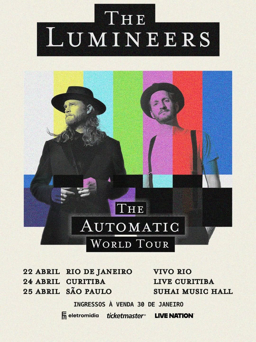 The Lumineers anunciam retorno ao Brasil em abril com a turnê mundial "Automatic" Lumineers Br26 2 IgfWnqXbSRkBCOce