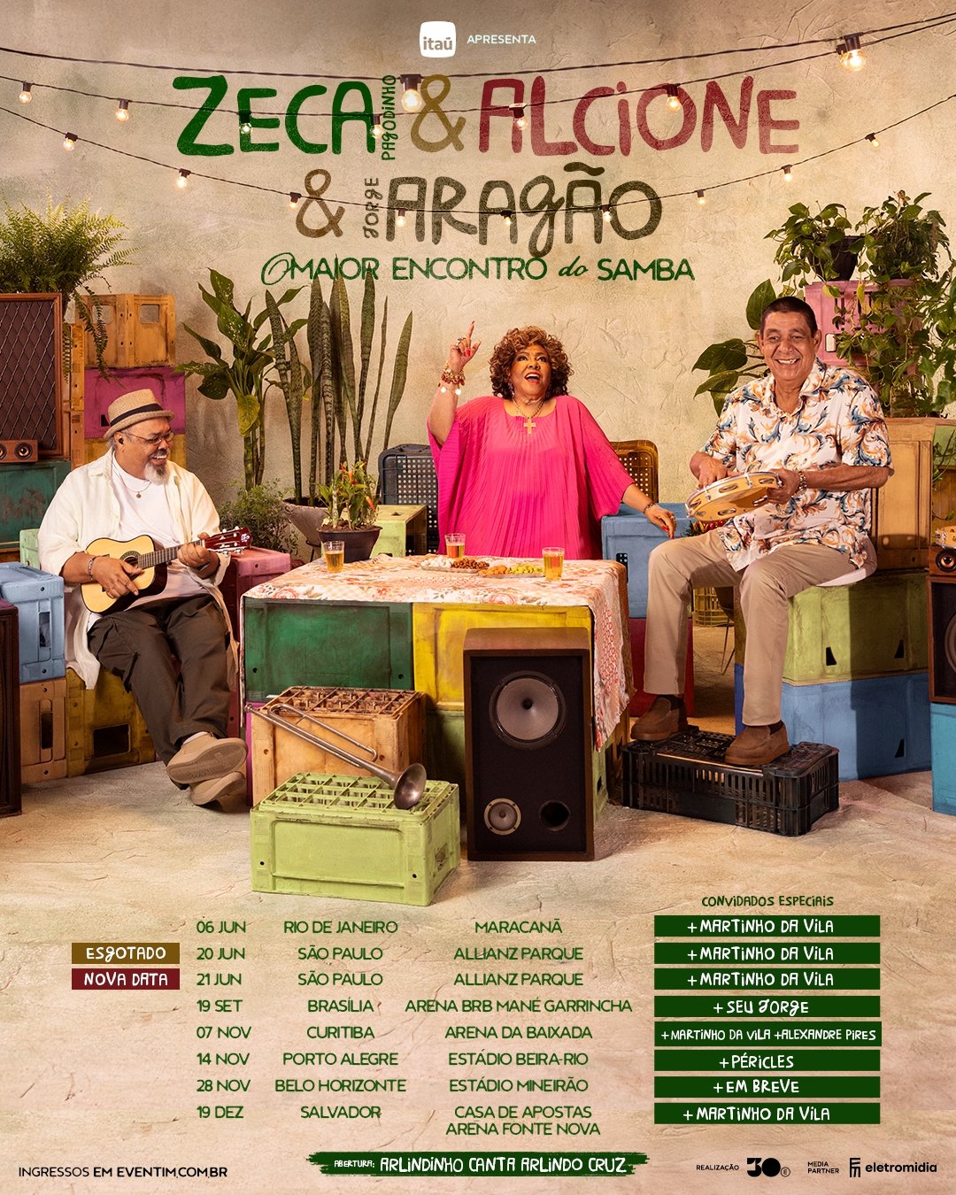 O Samba Pede Passagem: Zeca Pagodinho, Alcione e Jorge Aragão revelam bastidores da turnê histórica O Samba Pede Passagem: Zeca Pagodinho, Alcione e Jorge Aragão revelam bastidores da turnê histórica