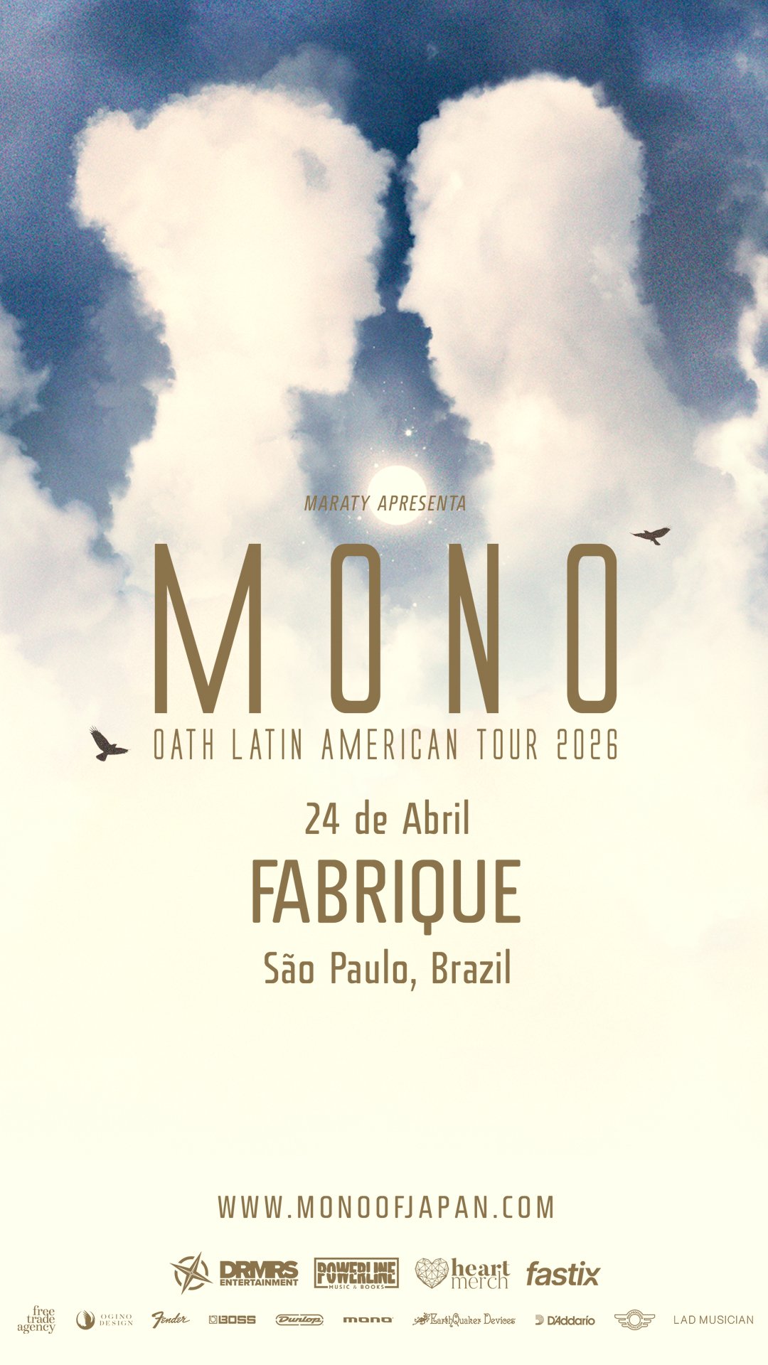 Mono anuncia show em São Paulo com a turnê "Oath"; apresentação marca 25 anos de pós-rock japonês Mono anuncia show em São Paulo com a turnê