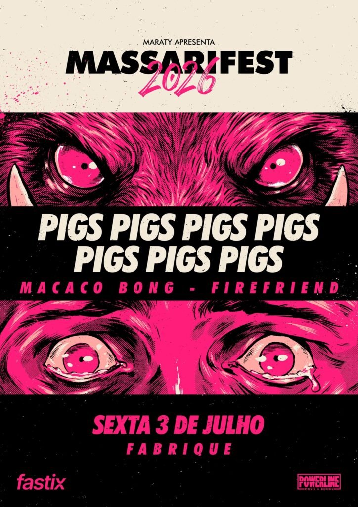 Massari Fest 2026: Pigs x7 faz sua aguardada estreia na capital paulista nesta sexta-feira (3) pigs7x massarifest26 poster