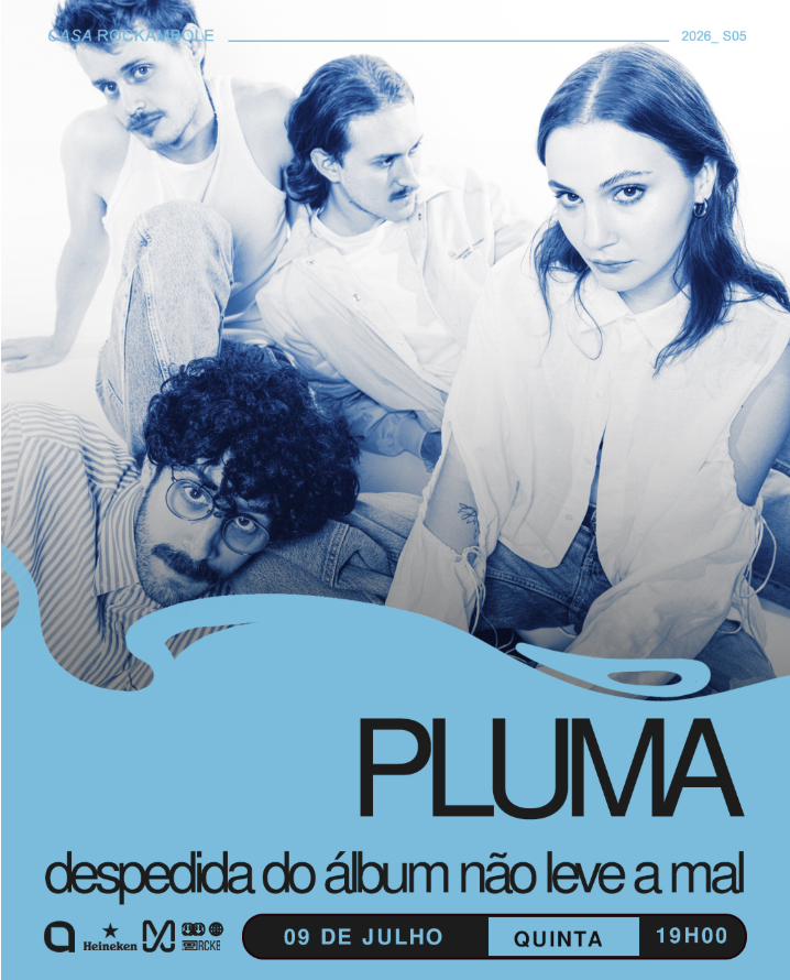 PLUMA anuncia o show de despedida de “Não Leve a Mal” PLUMA anuncia o show de despedida de “Não Leve a Mal” na Casa Rockambole no dia 09/07.