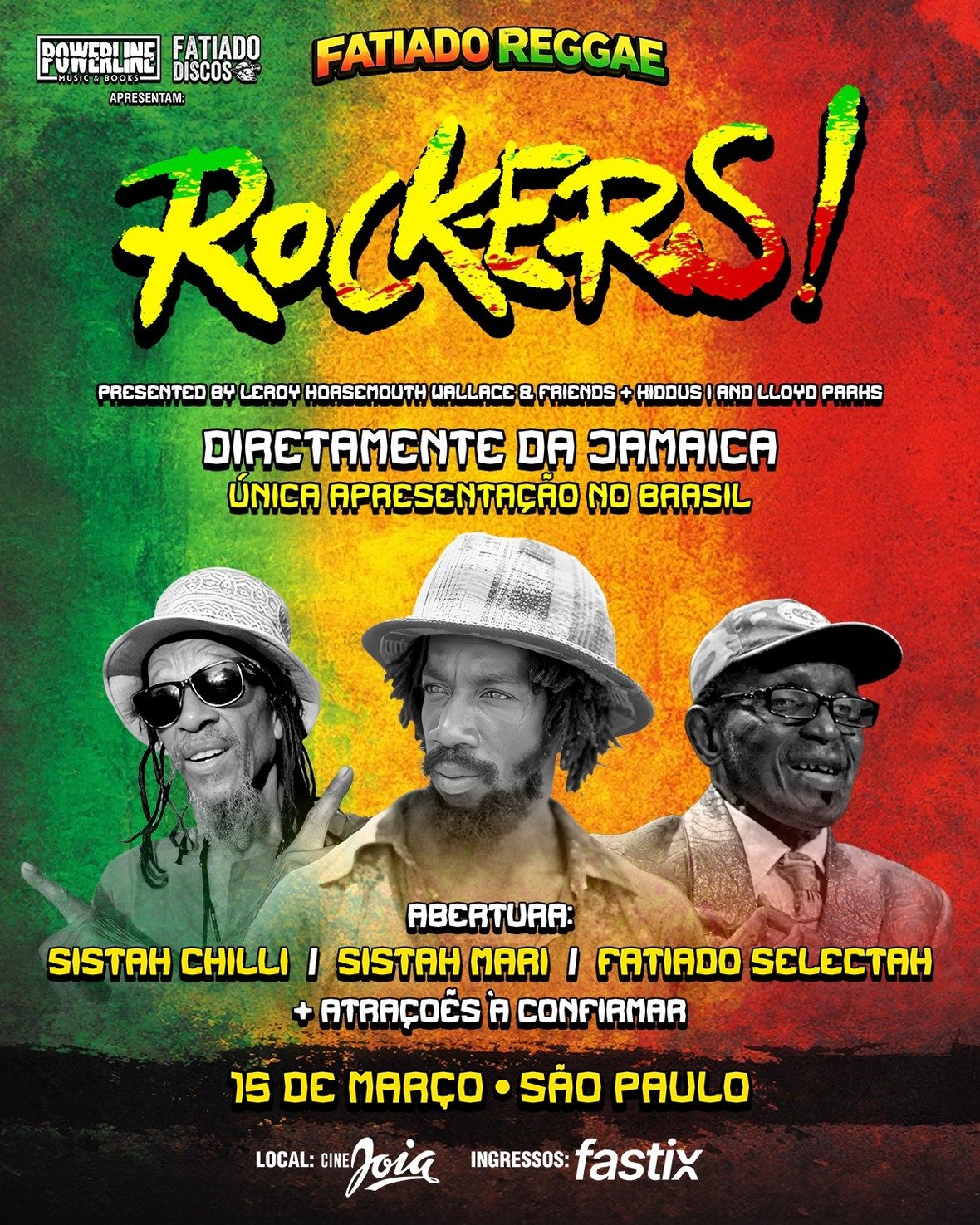 Direto da Jamaica, Rockers! será apresentado neste domingo (15) em São Paulo