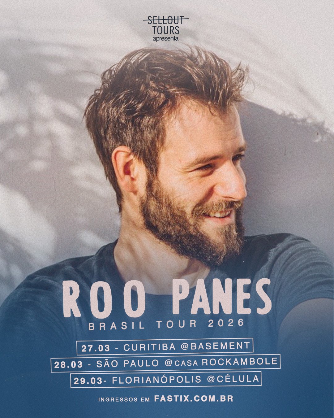Folk Britânico em Solo Brasileiro: Roo Panes inicia turnê por três capitais nesta sexta-feira
