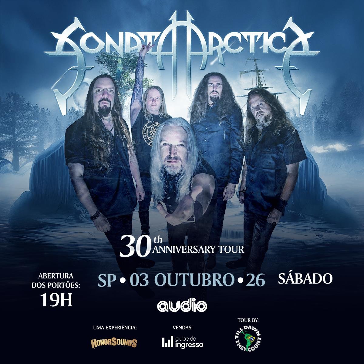 Sonata Arctica anuncia turnê comemorativa de 30 anos no Brasil em outubro SONATA ARCTICA RETORNA AO BRASIL EM OUTUBRO COM TURNÊ DE 30 ANOS DE CARREIRA