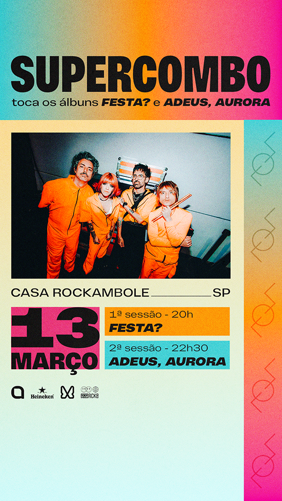 Supercombo faz maratona de álbuns clássicos na Casa Rockambole nesta sexta (13) Supercombo faz maratona de álbuns clássicos na Casa Rockambole nesta sexta (13)