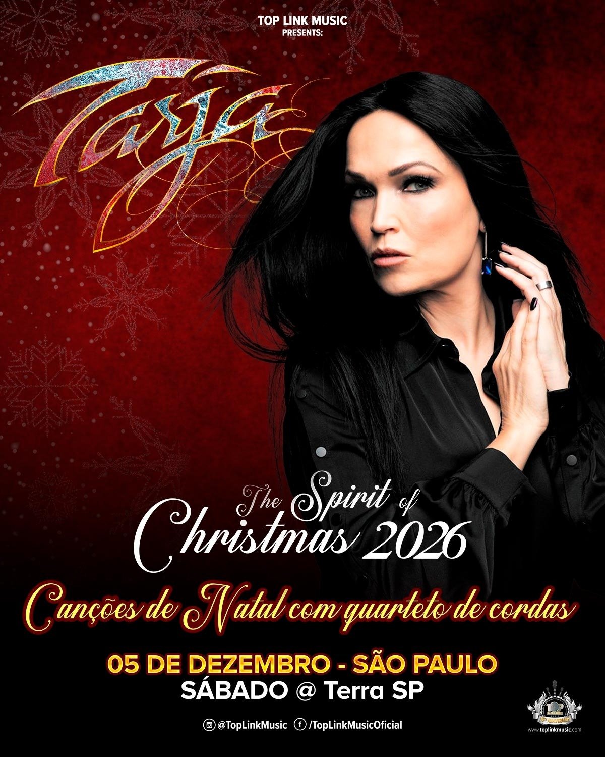 Natal Sinfônico: Tarja Turunen confirma concerto "The Spirit Of Christmas" em São Paulo Natal Sinfônico: Tarja Turunen confirma concerto