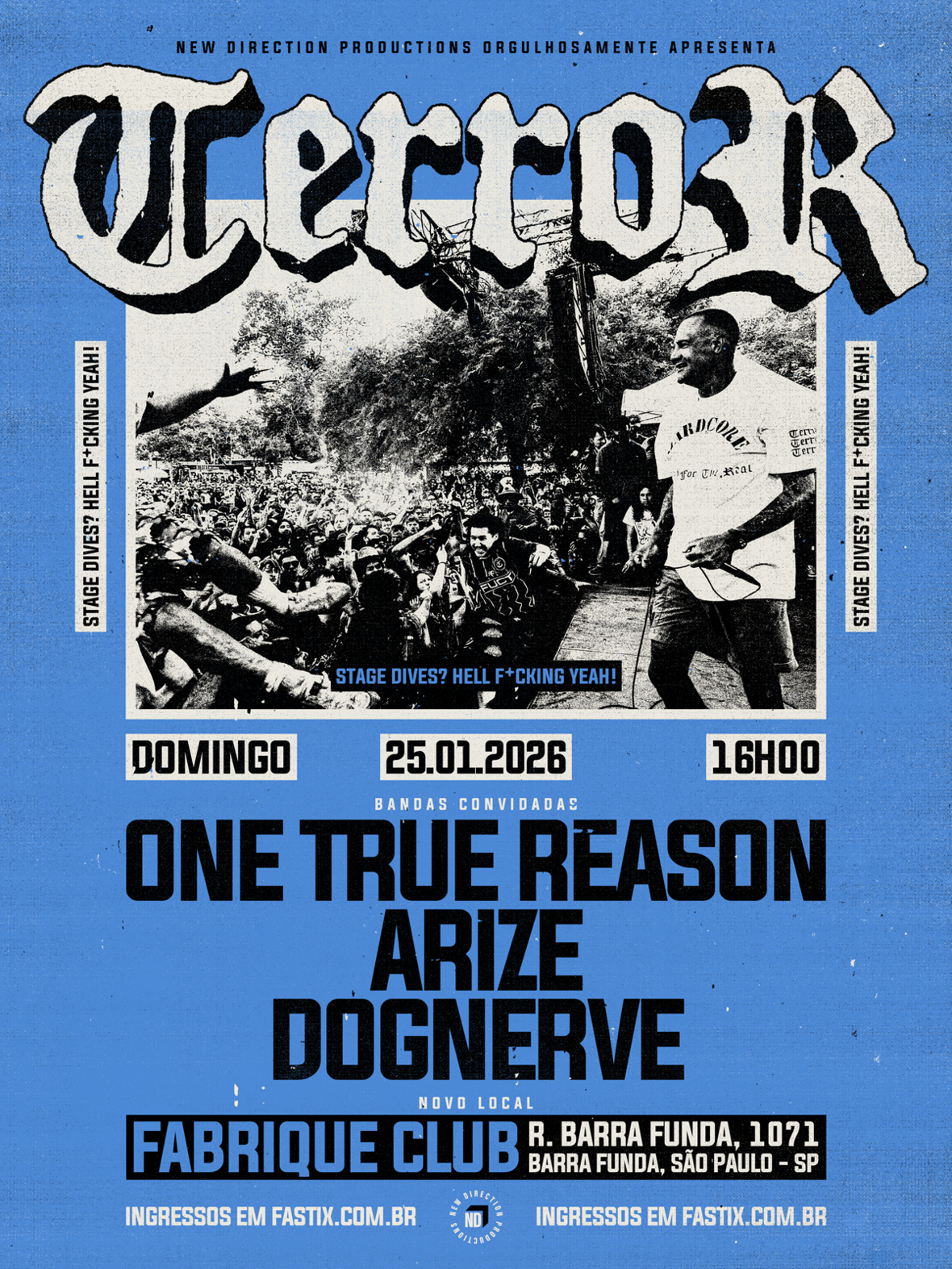 Terror volta a São Paulo neste domingo com palco adaptado para "stage dives" Terror Sp26 713dXDWHCrbho8Na