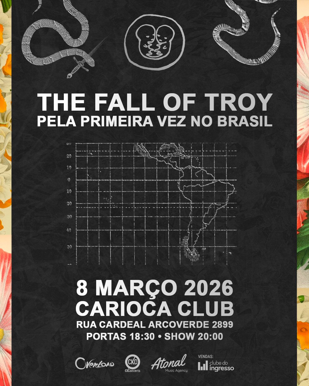 The Fall of Troy, referência do post-hardcore técnico, em São Paulo neste domingo (8)