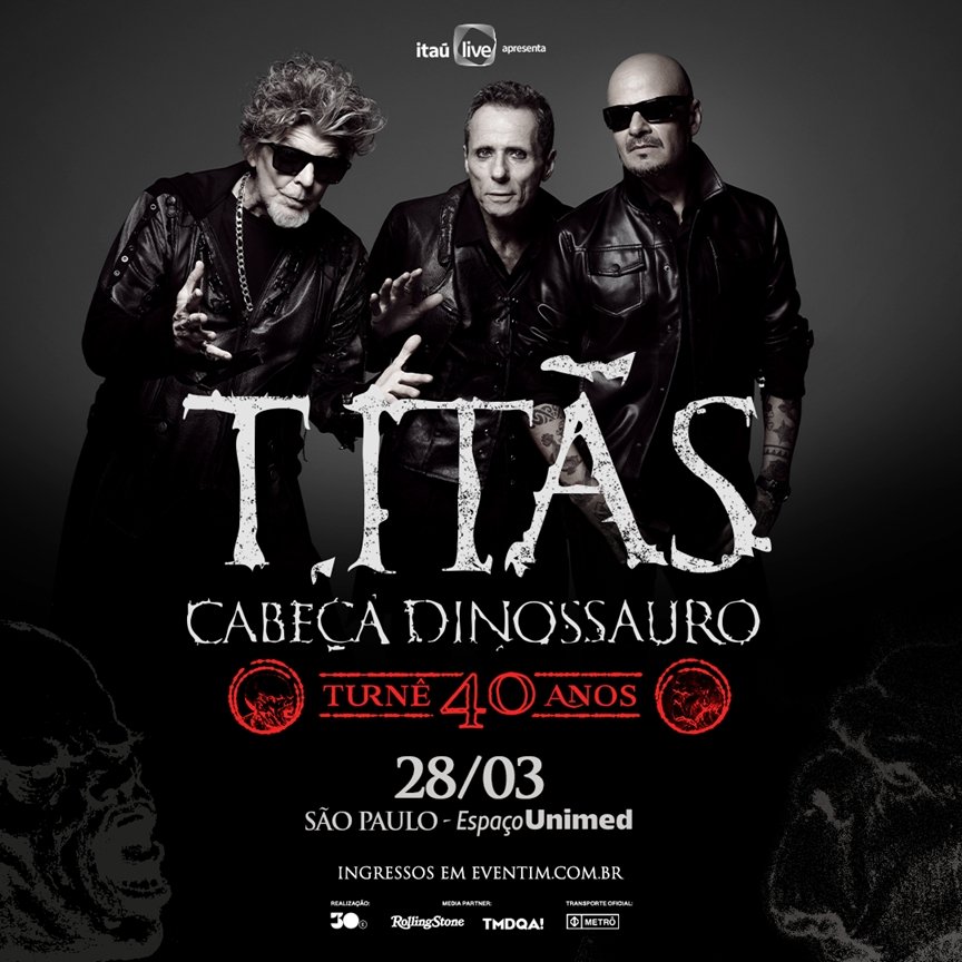 Titãs estreiam turnê de 40 anos do "Cabeça Dinossauro" em SP O Grito de Inconformismo: Titãs estreiam turnê de 40 anos do