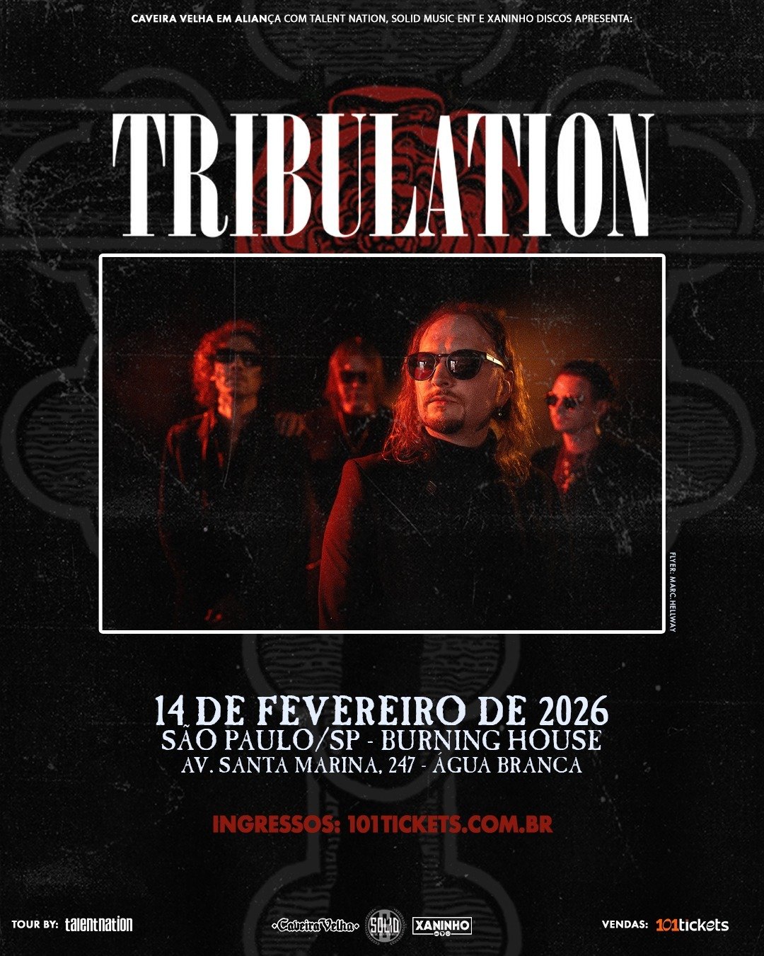 Tribulation traz seu "Occult Rock" gótico para show único em São Paulo em fevereiro Tribulation Tourbr26 HaIDcm9FPbR3pzzz