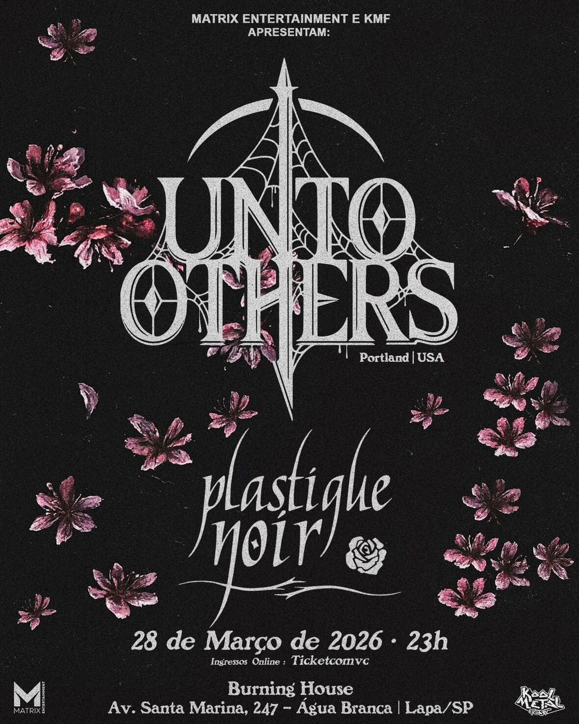 Unto Others estreia em São Paulo com Plastique Noir em show que cruza heavy metal gótico e pós-punk