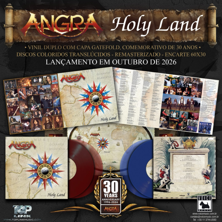 Angra coloca “Holy Land” em vinil pela primeira vez em edição especial de 30 anos