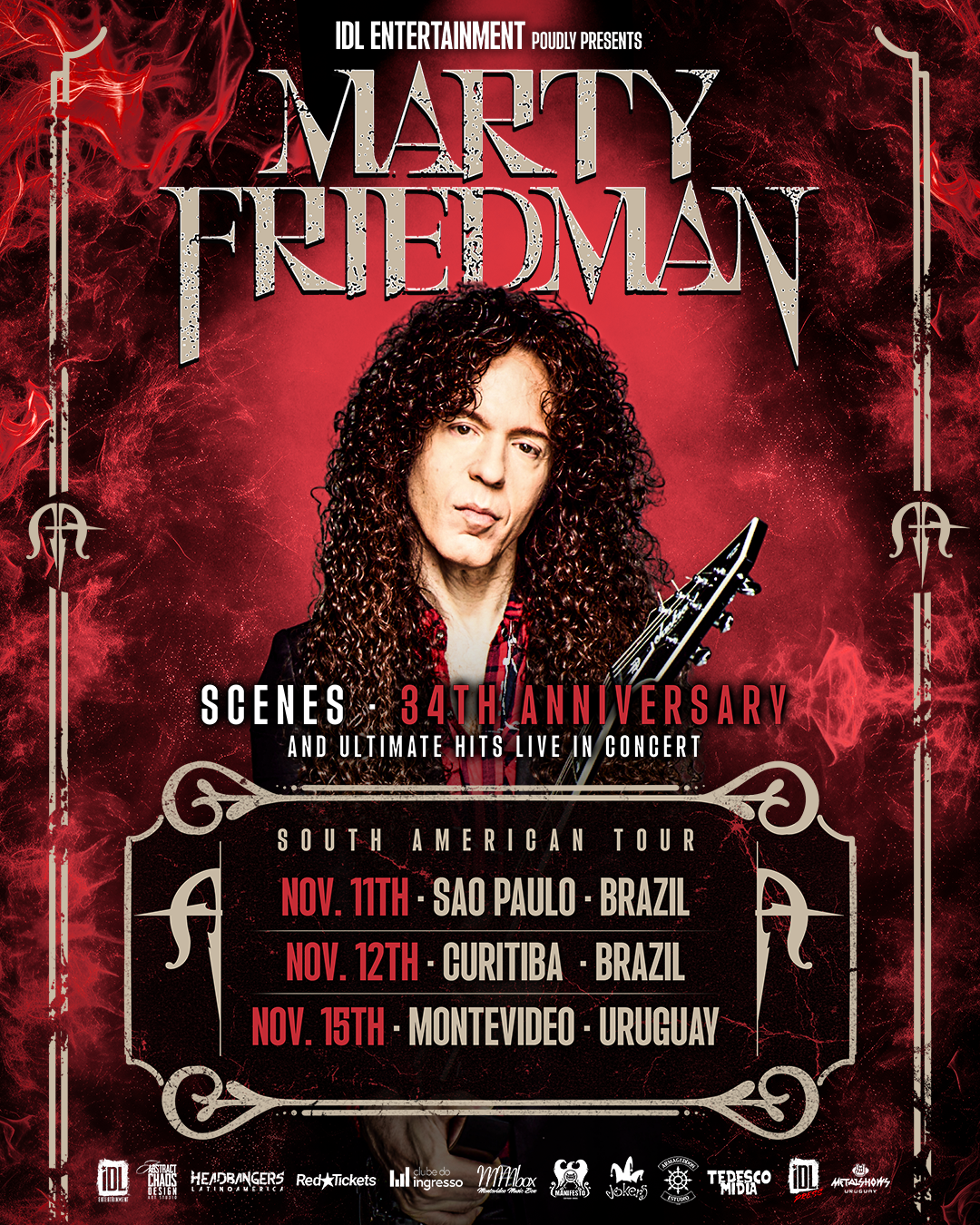 Marty Friedman volta ao Brasil em novembro para dois shows